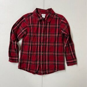 Carter's Red and Green Plaid Shirt